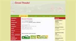 Desktop Screenshot of cervenatremesna.cz